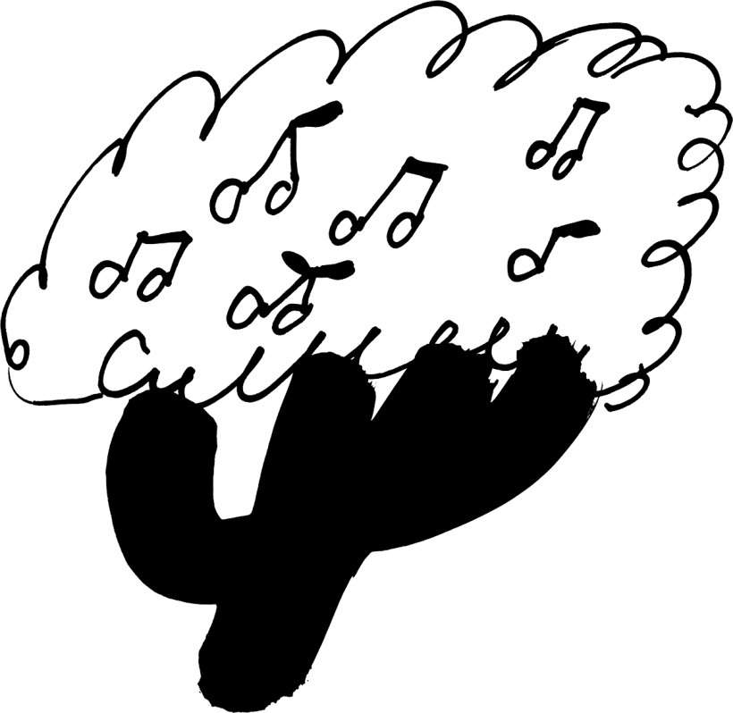 null | Kirschbaum mit Noten für JDO Ein Kirschbaum mit dicker runder Krone und vielen Achtelnotenkirschen