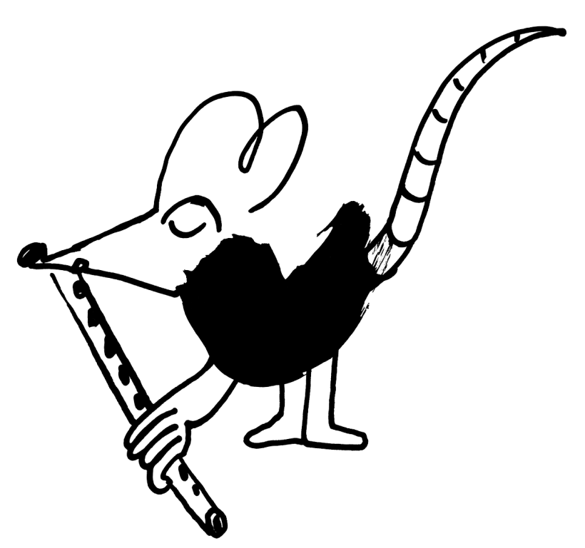 null | Querflötenmaus für JDO Eine kleine Maus spielt Querflöte