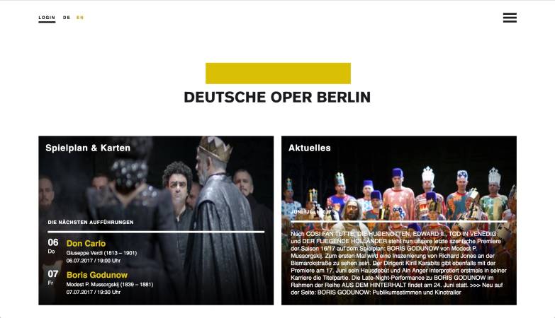 Meine Oper / Deutsch Oper Berlin