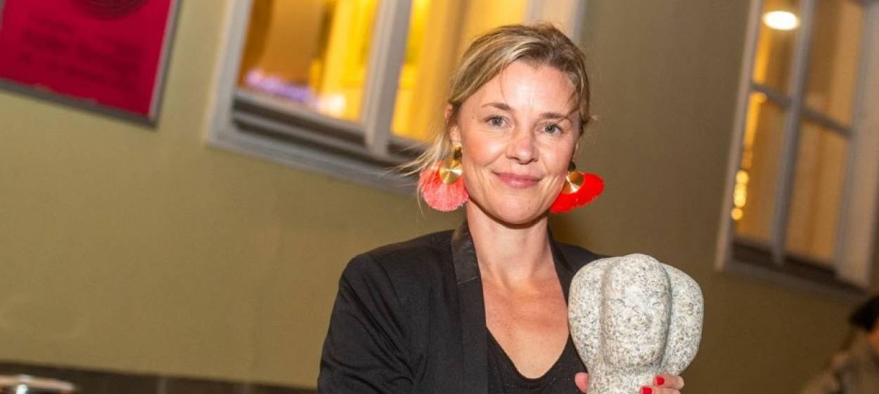 Agnes Lisa Wegner receives the GRANIT 2020  // © 2020 HOF IFF    Agnes Lisa Wegner receives the GRANIT 2020