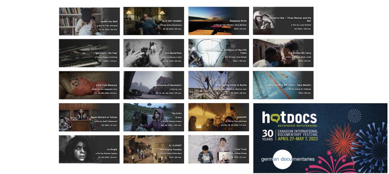 30 HOT DOCS Toronto with 18 german documentaries
