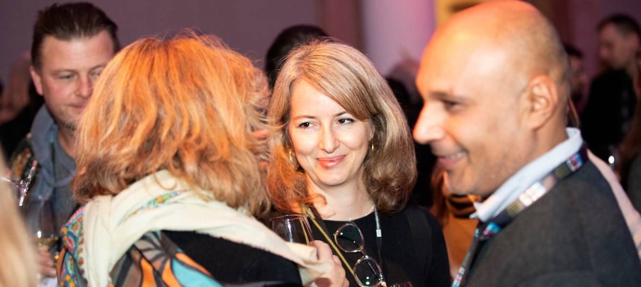 IDFA 2022 Guests Meet Guests at Felix Meritis Zuilenlounge   // © 2022 Melle Maivogel    IDFA 2022 Guests Meet Guests at Felix Meritis Zuilenlounge