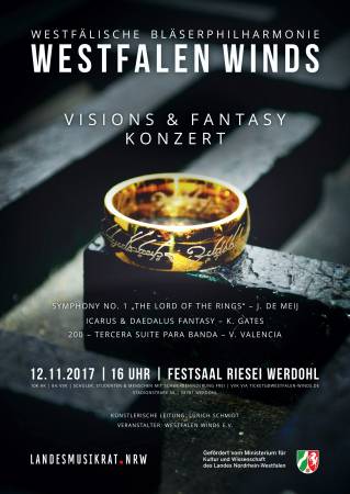 Herbst 2017 - Konzertplakat "Visions & Fantasy"