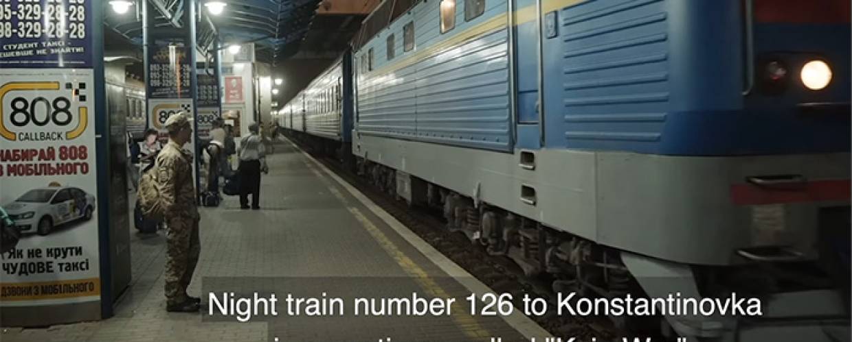 Still aus TRAIN KYIV-WAR von Korniy Grytsiuk Still aus TRAIN KYIV-WAR von Korniy Grytsiuk