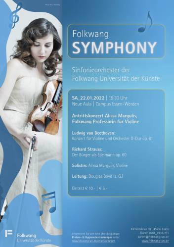Folkwang SYMPHONY // © Petra Benovsky / Gestaltung: Lina Thöne Mustafa Fuzer Folkwang SYMPHONY