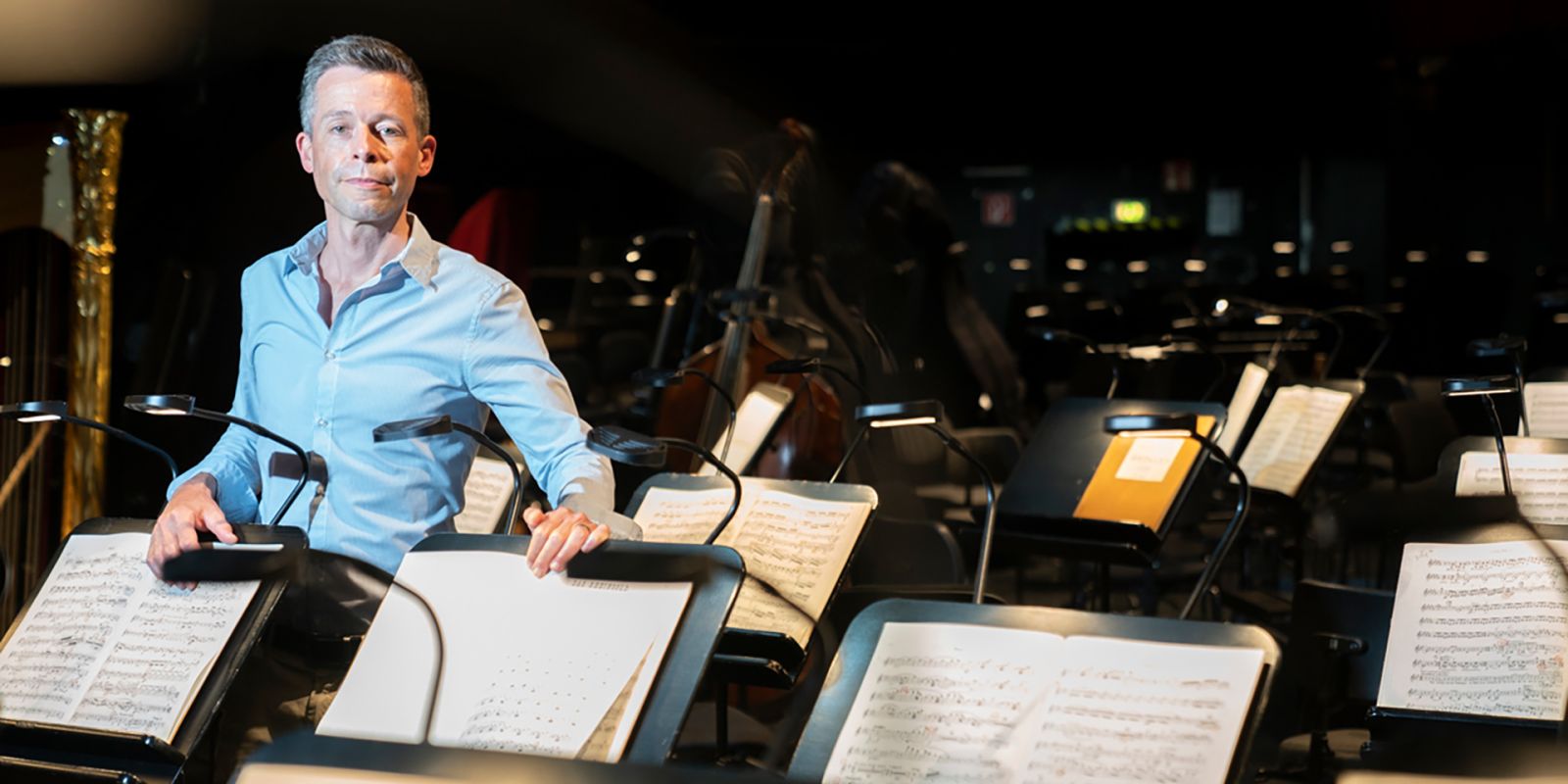 Axel Schlicksupp im Orchestergraben © Max Zerrahn - Unser Orchesterdirektor Axel Schlicksupp im Orchestergrabe.