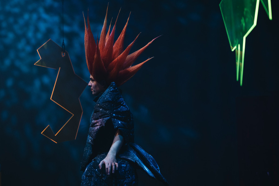 Tintenfischlady -   © Nancy Jesse  Der Hüter der unsichtbaren Welt tritt auf. Er trägt auf seinem Kopf eine Stern-Kkrone.