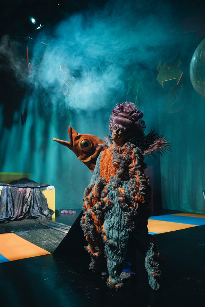 Tintenfischlady -   © Nancy Jesse  Die Tintenfischlady in ihrem aufwändigen Kostüm.