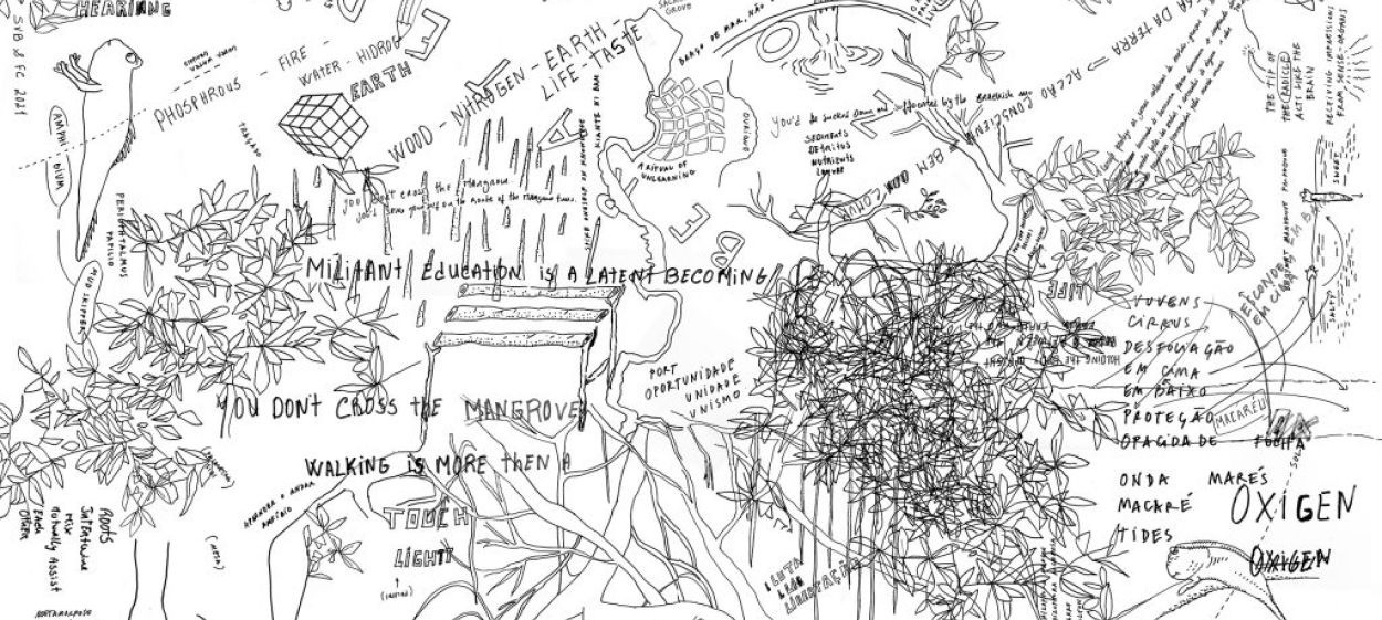 Mangrove School  // © 2022 Filipa César, Sónia Vaz Borges    Mangrove School