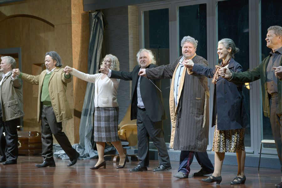 Stephen Gould beim Schlussapplaus von TRISTAN UND ISOLDE © Bettina Stöß Stephen Gould beim Schlussapplaus von TRISTAN UND ISOLDE © Bettina Stöß