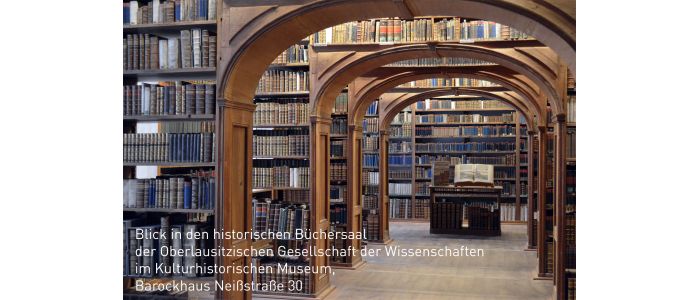 Historischer Büchersaal der Oberlausitzischen Gesellschaft der Wissenschaften // © 2016/ Görlitzer Sammlungen für Geschichte und Kultur // Dimitar Stoykow