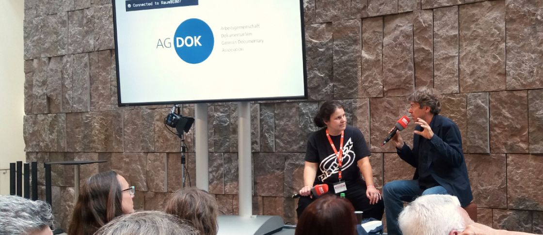 Sabine Willmann im Gespräch mit Andres Veiel, Foto: Klaus Peter Karger © Klaus Peter Karger | Klaus Peter Karger