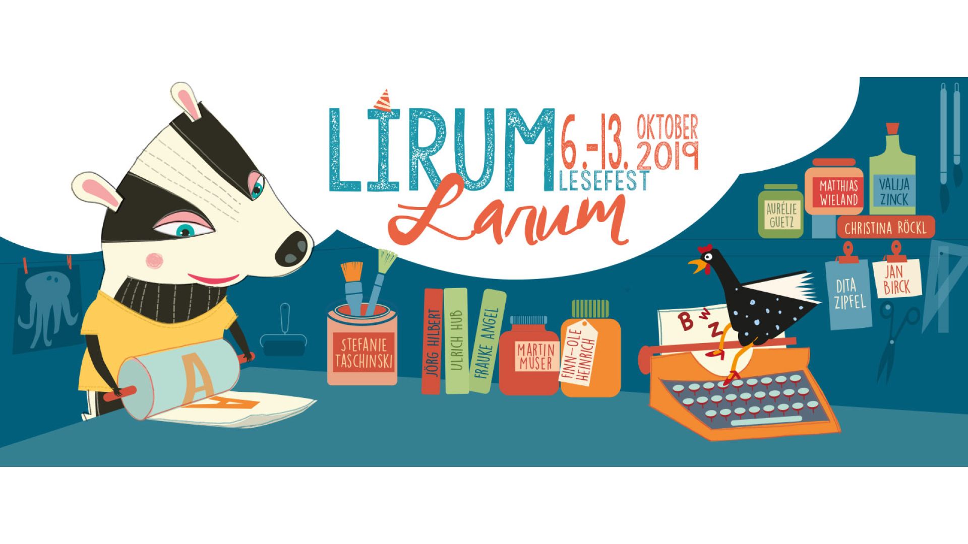 Lirum Larum Lesefest //  2019 // Illustration: Ana Castro Carrancho