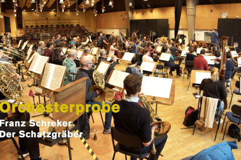 Orchesterprobe: Der Schatzgräber