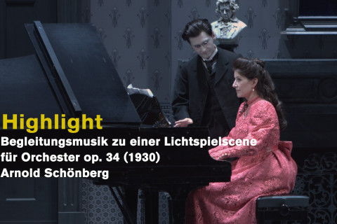 Adelle Eslinger-Runnicles, Evgeny Nikiforov spielen „Begleitungsmusik zu einer Lichtspielscene“ von Arnold Schönberg  