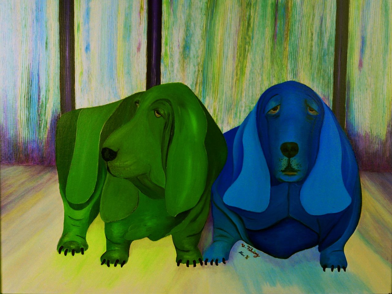 traurige Hunde |  Ulrich Fehring traurige Hunde