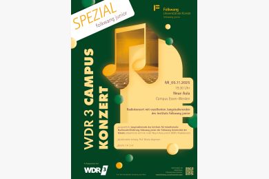 WDR 3 Campus Konzert: Spezialausgabe mit musikalischen Nachwuchstalenten von „folkwang junior“  Image