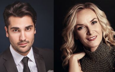 Zwei Stars für einen Opernthriller  | Lesen Sie im Blog Porträtbilder von Tenor Jonathan Tetelman und Sopran Vida Miknevičiūtė, die die Partien des Ipanoff und der Fürstin Fedora übernehmen werden.