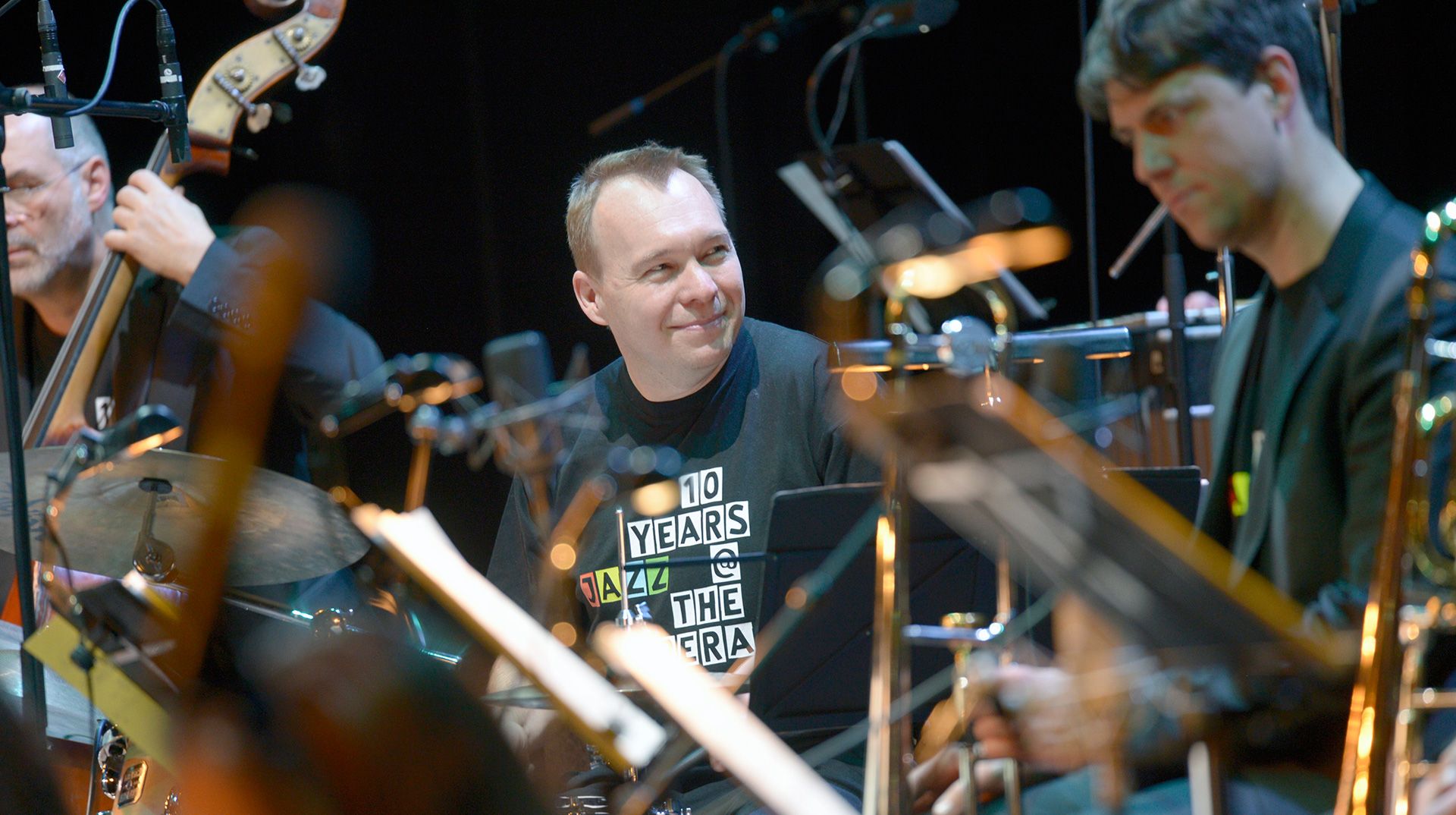 Jazz, Jazz, Jazz Auf dem Foto: Einer der Gründer der BigBand und Kurator der Jazz-Programm Rüdiger Ruppert